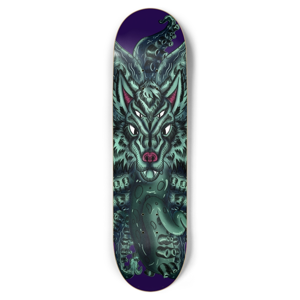 Wolf Tulu 8.75" Skateboard AMCThorn Art